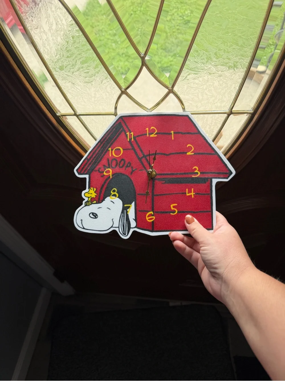 Peanuts Snoopy Red Doghouse Wall Clock